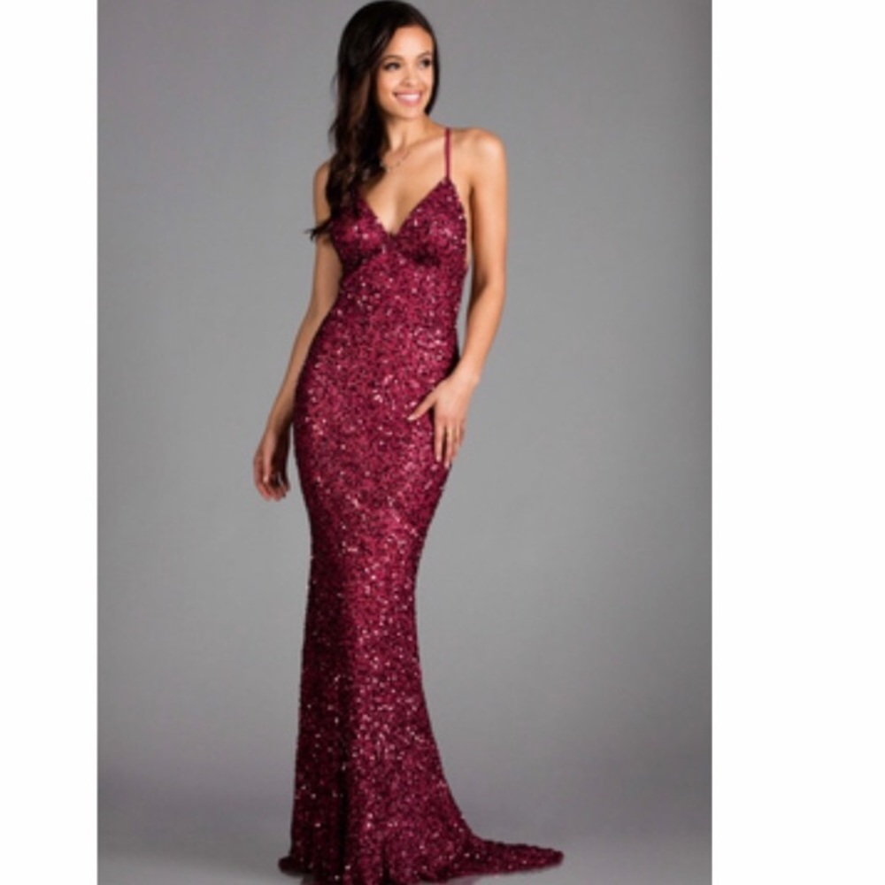Scala beaded sequin dress/gown